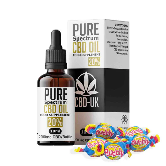 2000mg Bubble Gum Flavoured Pure CBD Oil