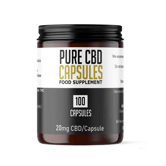 20mg CBD Capsules 100 Pack