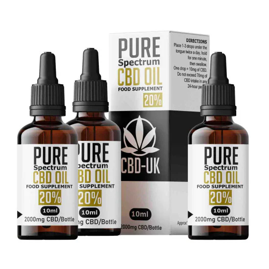 2000mg Isolate CBD Oil Triple Pack