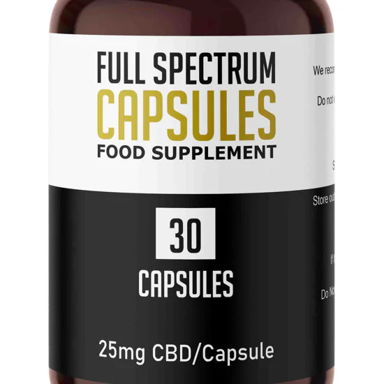 25mg Full Spectrum CBD Capsule Twin Pack