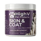 Skin & Coat Dog Treats Soft Chews for Healthy Skin and Glossy Coat