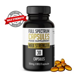 50mg Full Spectrum CBD Capsule - MAX Strength