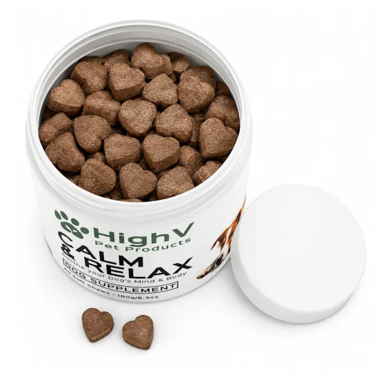HighV Calm & Relax Dog Treats – Calming Soft Chews For Dogs